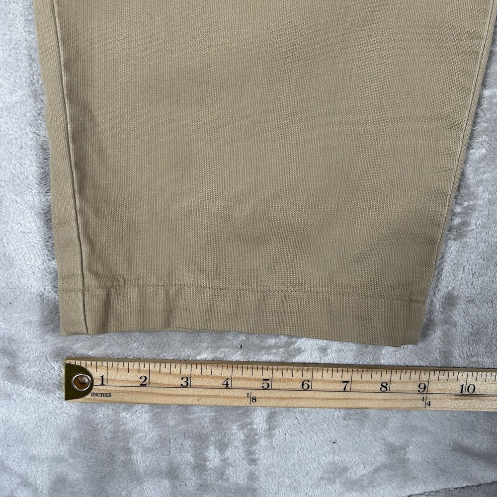 VTG 90s Polo Ralph Lauren Andrew Pant Men 35x30 Beige Classic Chino Pleated USA - Picture 14 of 16
